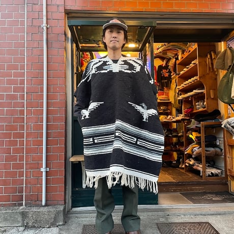 [USED] メキシカンラグ ポンチョ