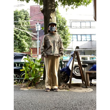 [USED] 90's リアルTREE CAMO Hi-Neck ロンTee