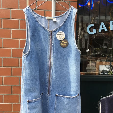 [USED] フロントチャックデニムワンピース