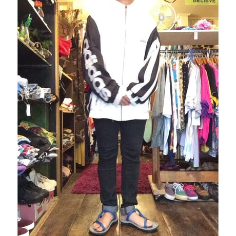 [USED] adidas BIGロゴ ナイロンJKT