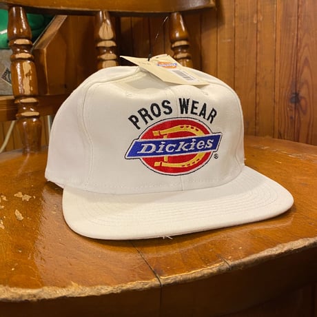 [DEADSTOCK] 80-90's Dickies WHITE CAP