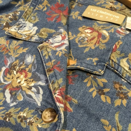 [USED] DENIM 花柄 シャツ JKT