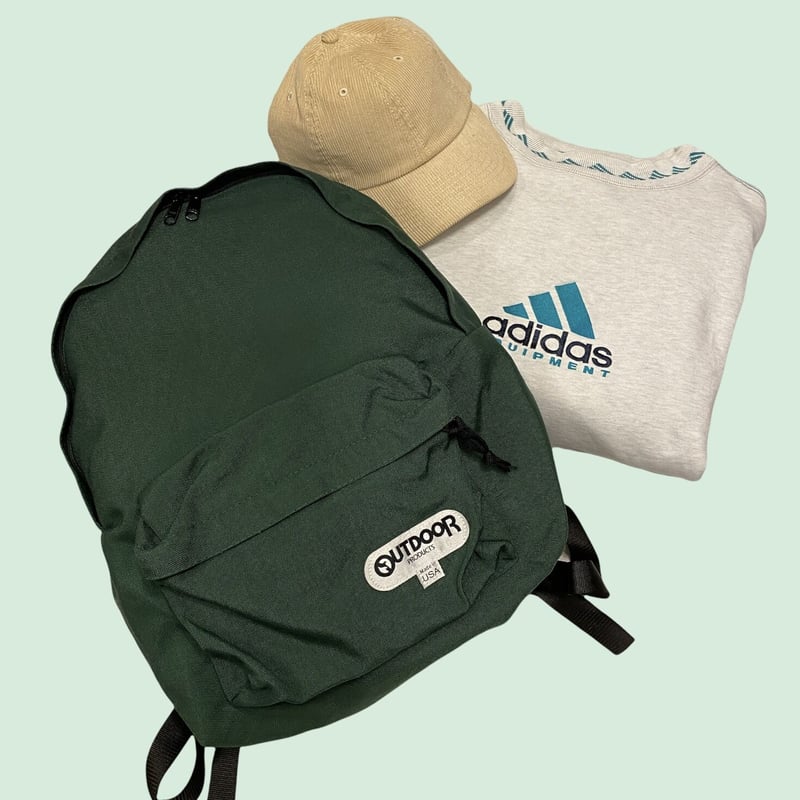 【USA製】OUTDOOR PRODUCTS ビンテージ バックパック アウトドアプロダクツの名作バッグを再構築。ガジェット収納も