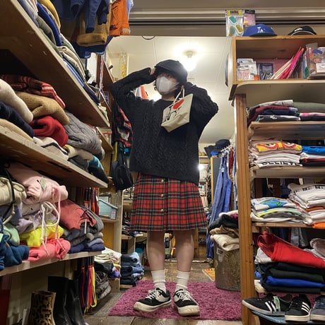 [USED]タータンチェックプリーツスカート