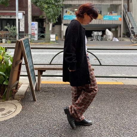 [USED] シンプルBLACK ニットカーディガン