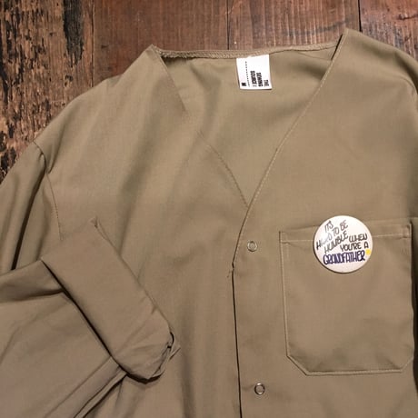 [SELECT] U.S. ノーカラー  WORK SHIRTS  DEADSTOCK