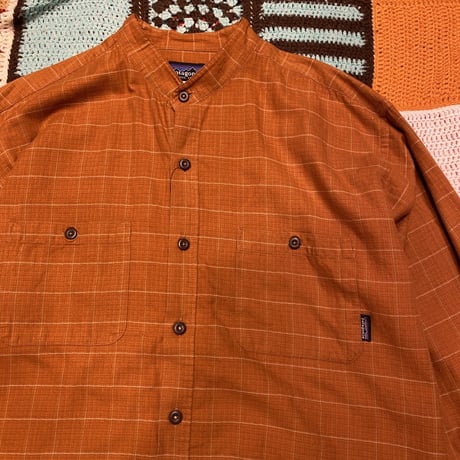 [USED] patagonia スタンドカラー　チェックシャツ