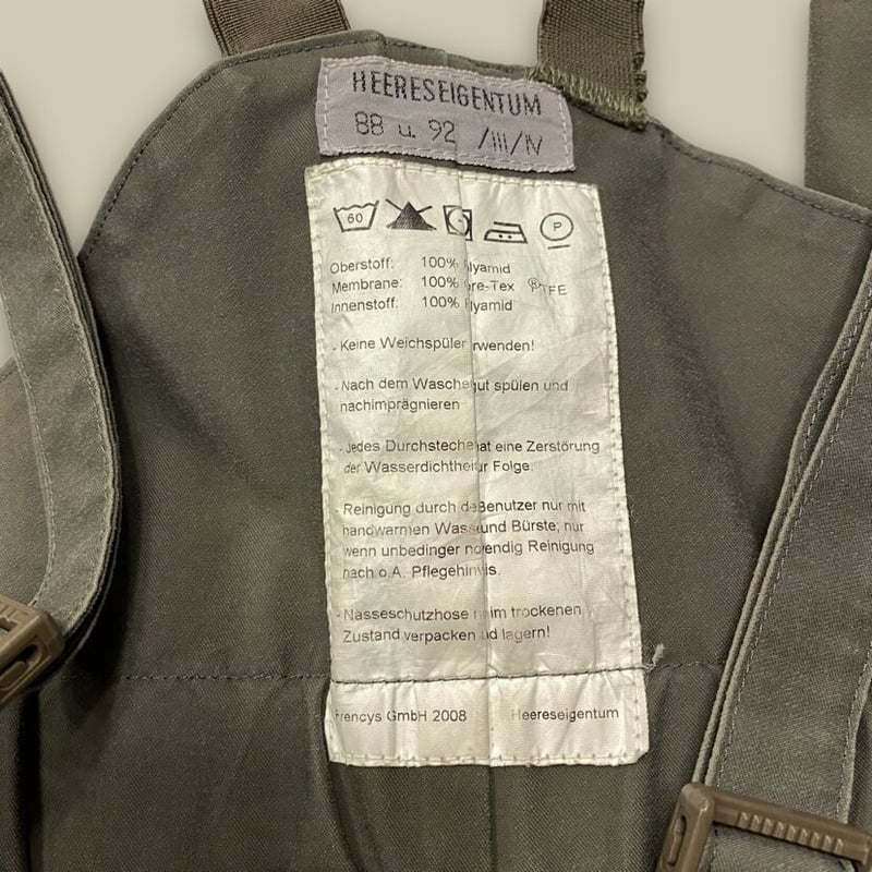 USED] オーストリア軍 GORE-TEX OVER PANTS | garden730