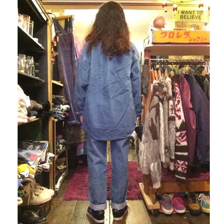 [USED] Eddie Bauer裏ネル  デニムシャツ