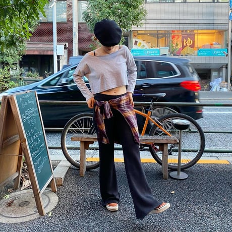 [USED] ニット フレアパンツ