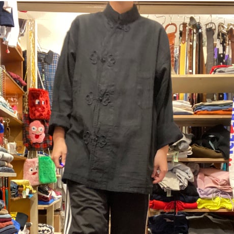 [SELECT] 40's LINEN China SHIRTS Re-pro  ロングスリーブ