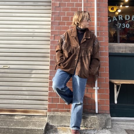 [USED] vintageフリンジ SUEDE JKT