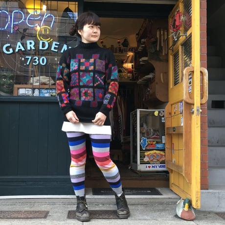[USED]  L.L. BeanパッチワークKnit