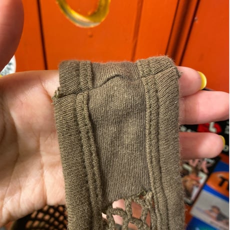 ［USED］Khaki COTTONメッシュTANKTOP♡