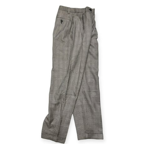[USED]   グレンチェックタックパンツ
