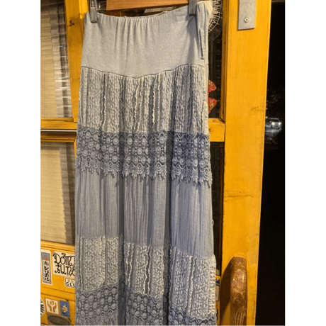 [USED] ガーゼ✖︎レース ロングスカート