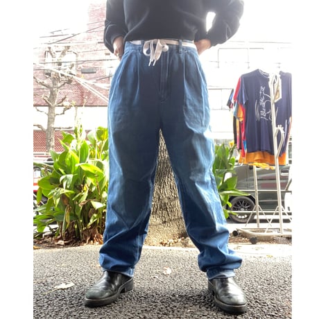 [USED] HANGTEN👣タック DENIM パンツ