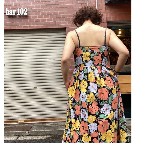 [USED] 花柄 キャミソールワンピース