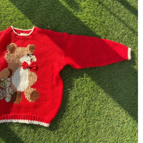 [USED] くまニット🧸  ❤️💙