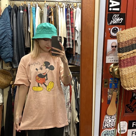 [USED] made in U.S.A. PINK Mickey Tee🏰