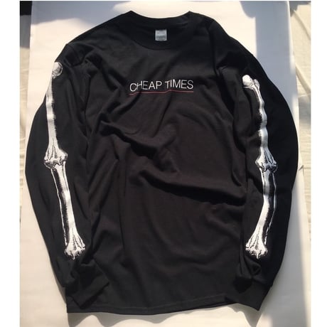 [CHEAP TIME$]  袖ロゴ ロンTee  -BONE-