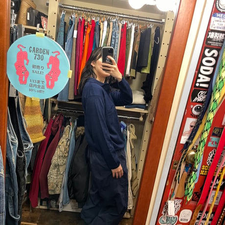 [USED] NAVY カラー の ニットポロ