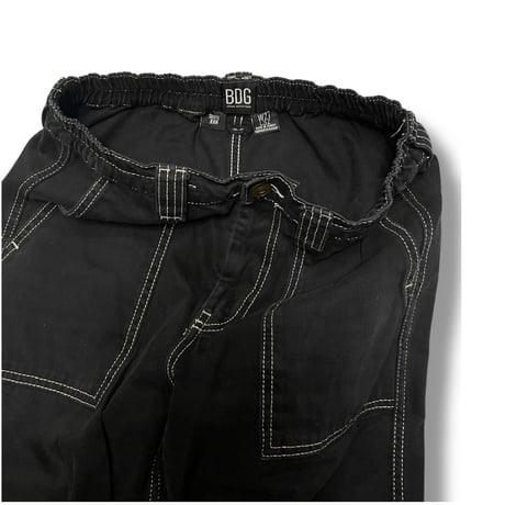 [USED] "BDG SKATE JEAN" BLACK COTTON CARGO Pants