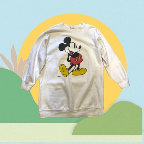 [USED] OLD ミッキー ロング丈sweat