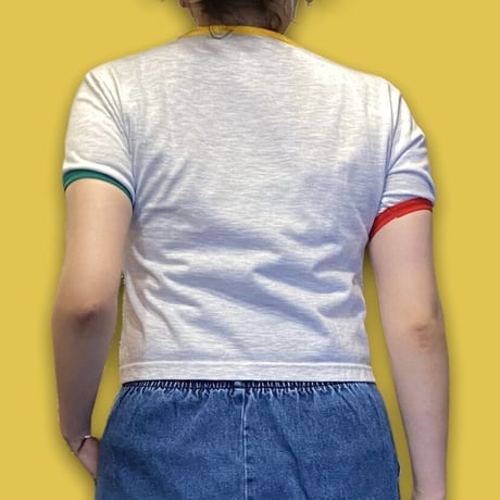 [Deadstock] ラスタカラー🌿リンガー Tee