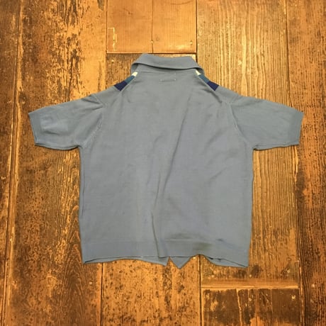 [USED] Vintage みずいろ半袖ニットカーディガン
