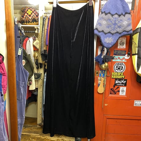 [USED]ブラックベロアスカート