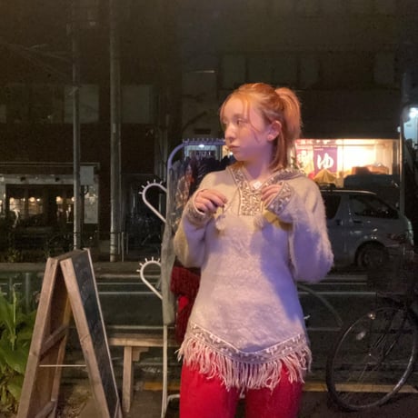 [USED] モヘア🦙フリンジ KNIT