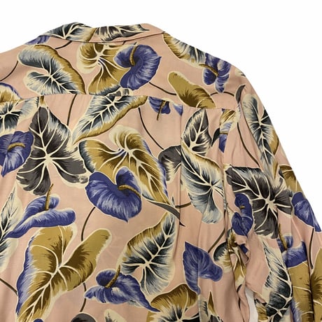 [USED] "Pineapple Juice" RAYON ALOHA SHIRT🌴