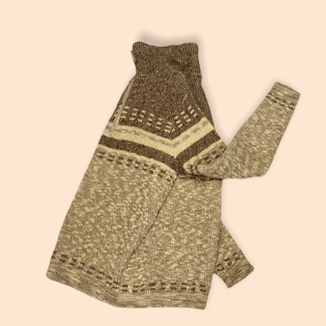 [USED] 霜降り ハーフZIP KNIT