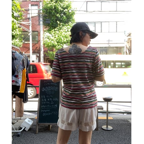 [USED]colorfulボーダーTee