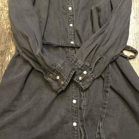 [USED] BLACK DENIM フリンジワンピース