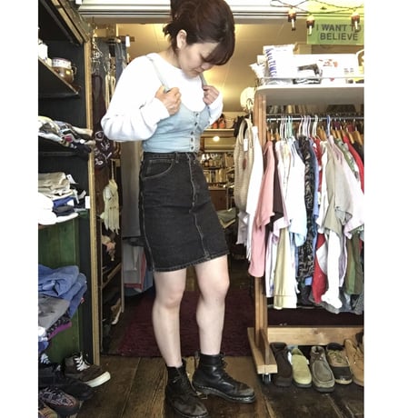 [USED] BLACKデニムタイトスカート