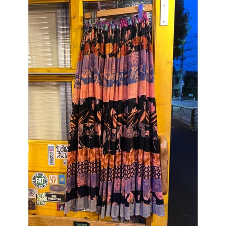 [USED] つぎはぎレーヨンスカート