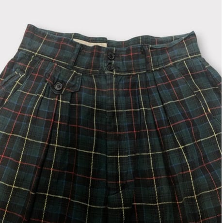 [USED] RAMIE Ladys タック PANTS タータンチェック