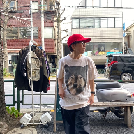 [USED]オオカミ犬プリント Tee