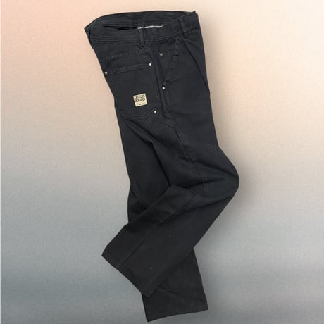 [USED] BLACK denim painter pants W30/L29