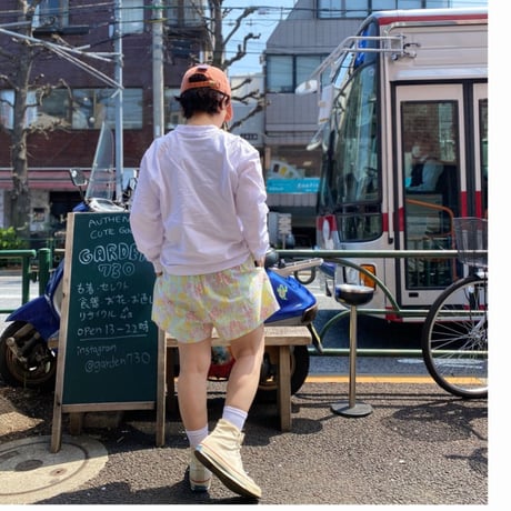 [USED] 花柄 COTTON フレアショーツ