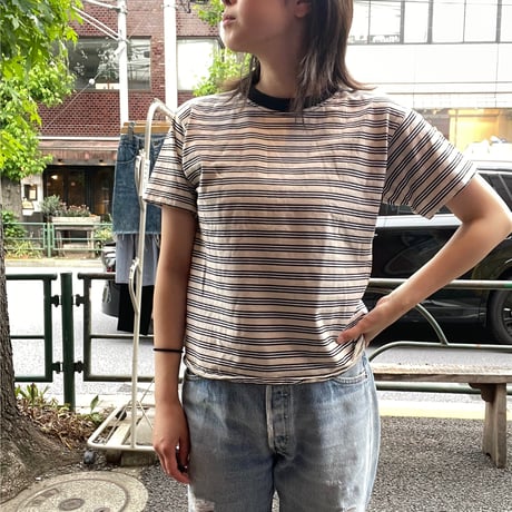 [USED] ボーダー チビtee