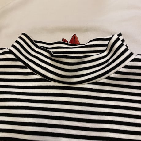 [USED] ボーダーハイネックショート丈TOPS♡