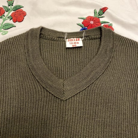 [USED] 80's EURO ARMY KNIT！