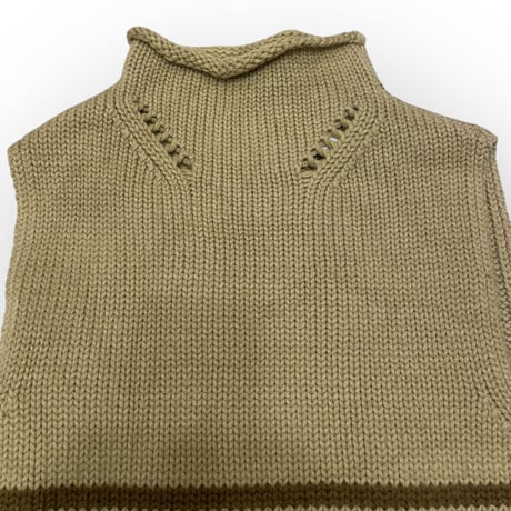 [USED] モックネックのニットVEST