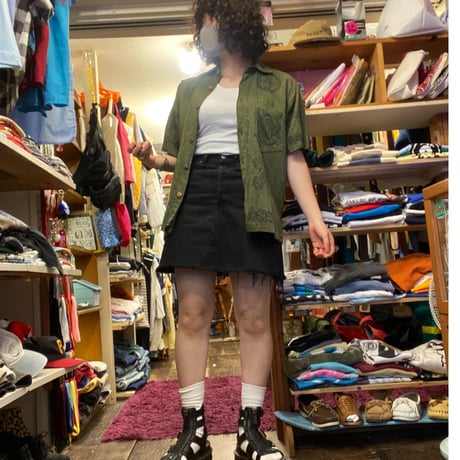 [USED] ふさふさ♡Levi's 501  BLACKDENIM SKIRT