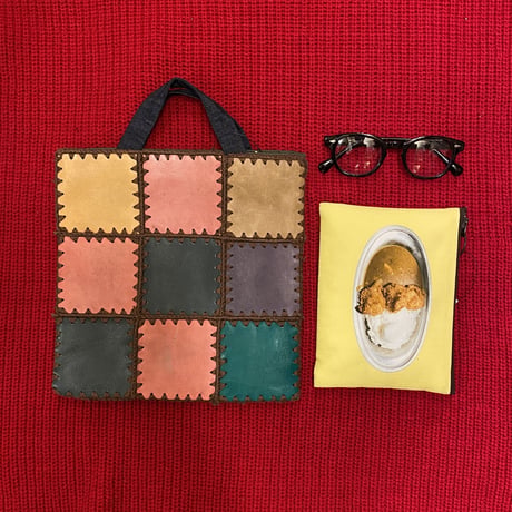 [USED] レザーパッチワークトートBAG♡
