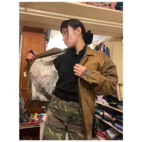 [USED] "B.S.LEATERWEAR"ブラウンレザーJKT