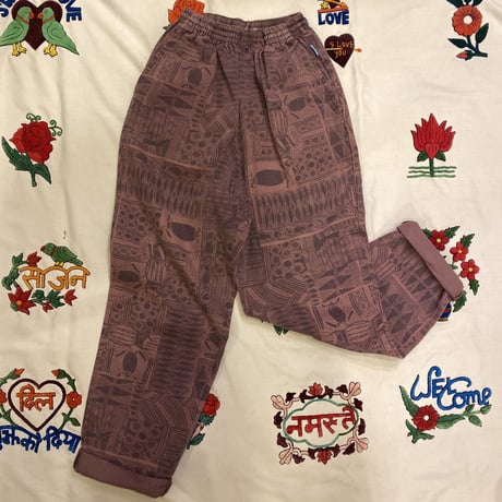 [USED] EURO 総柄イージーパンツ！